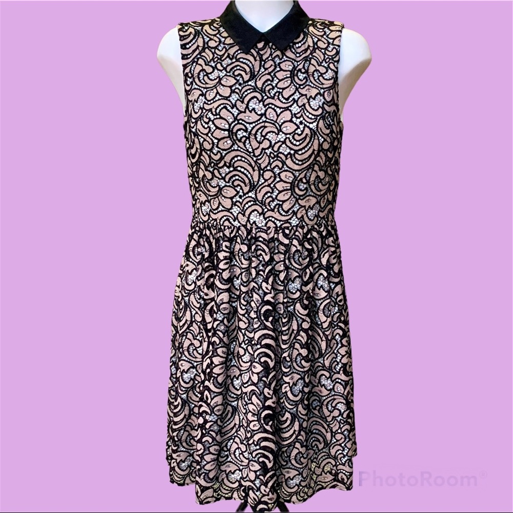 BETSEY JOHNSON FIT AND FLARE DRESS
